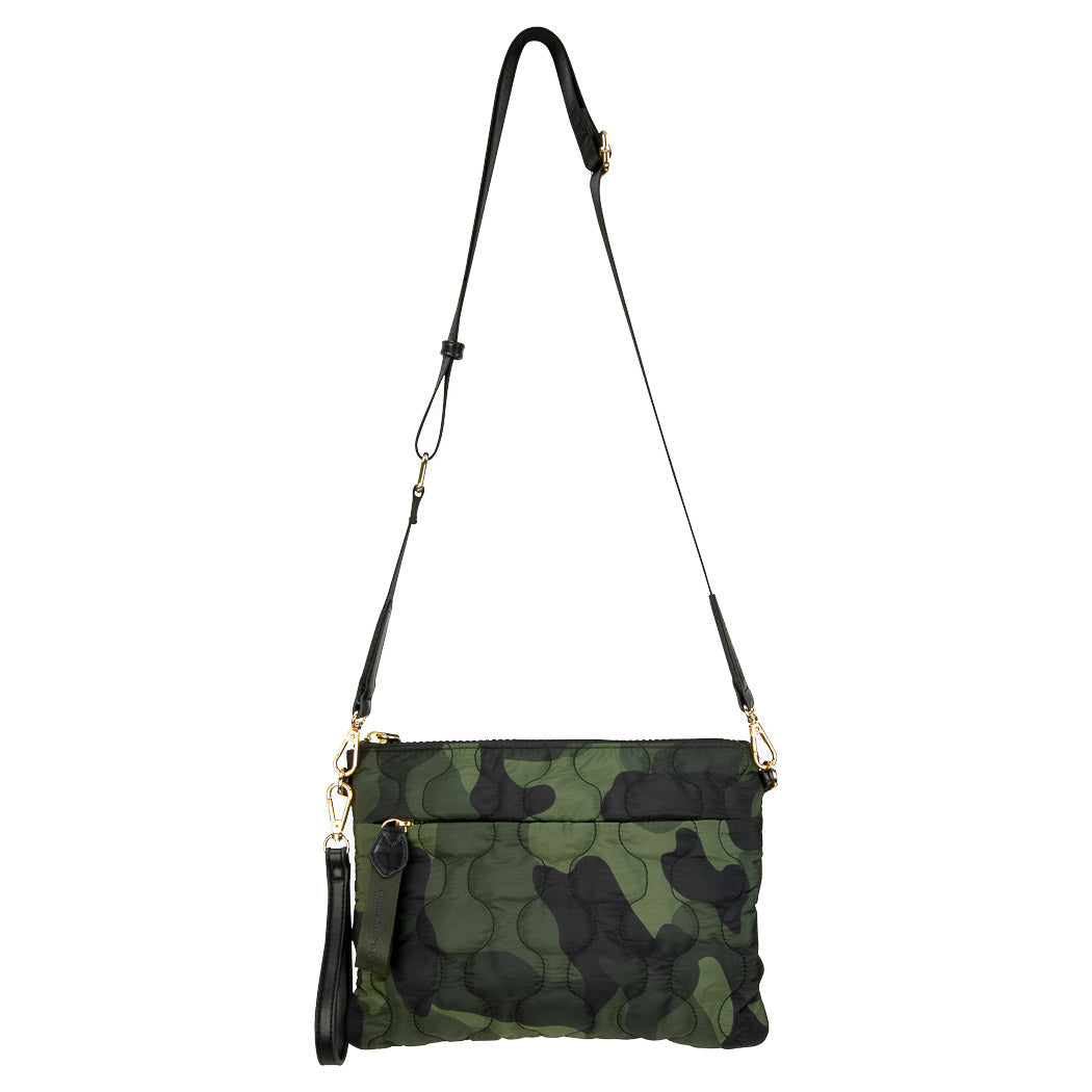 Camo Nylon Cross Body Green