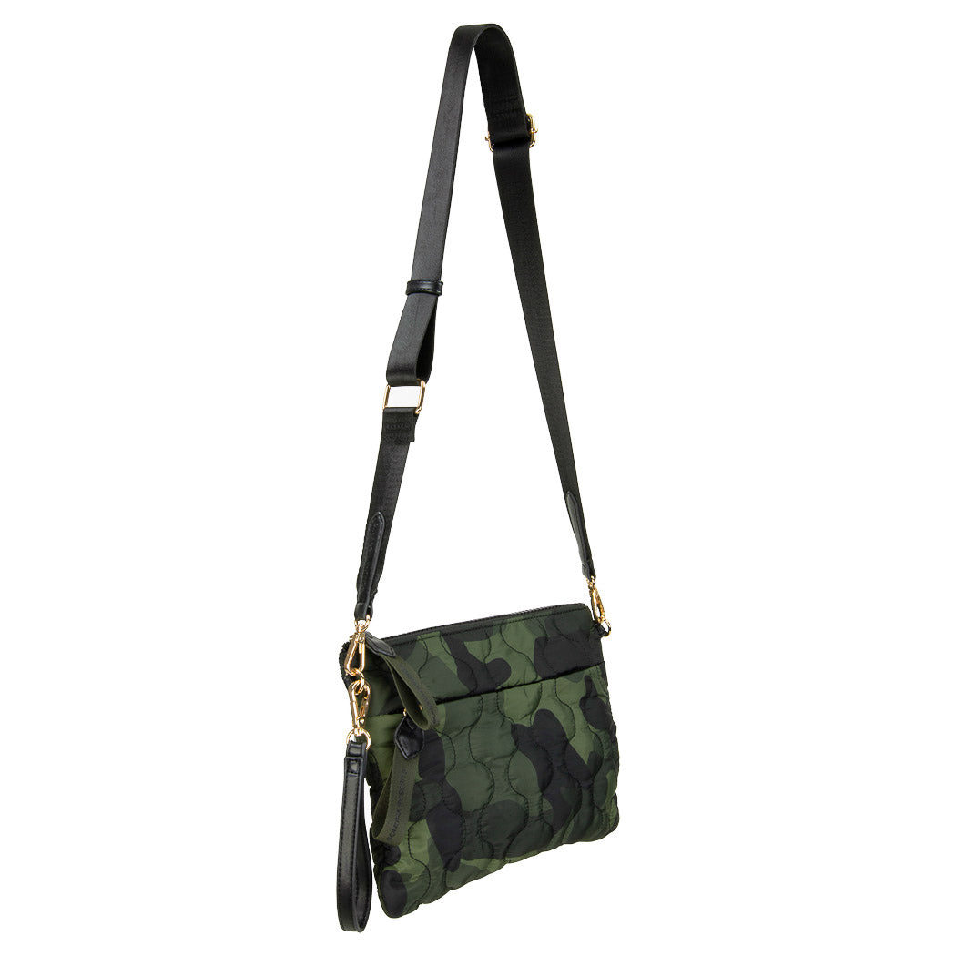 Camo Nylon Cross Body Green