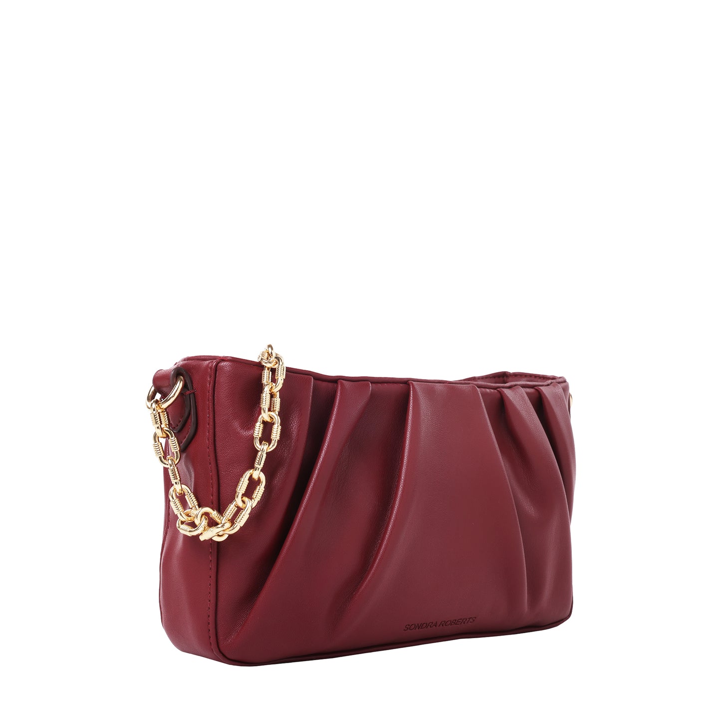 Chain Shoulder Bag Burgundy