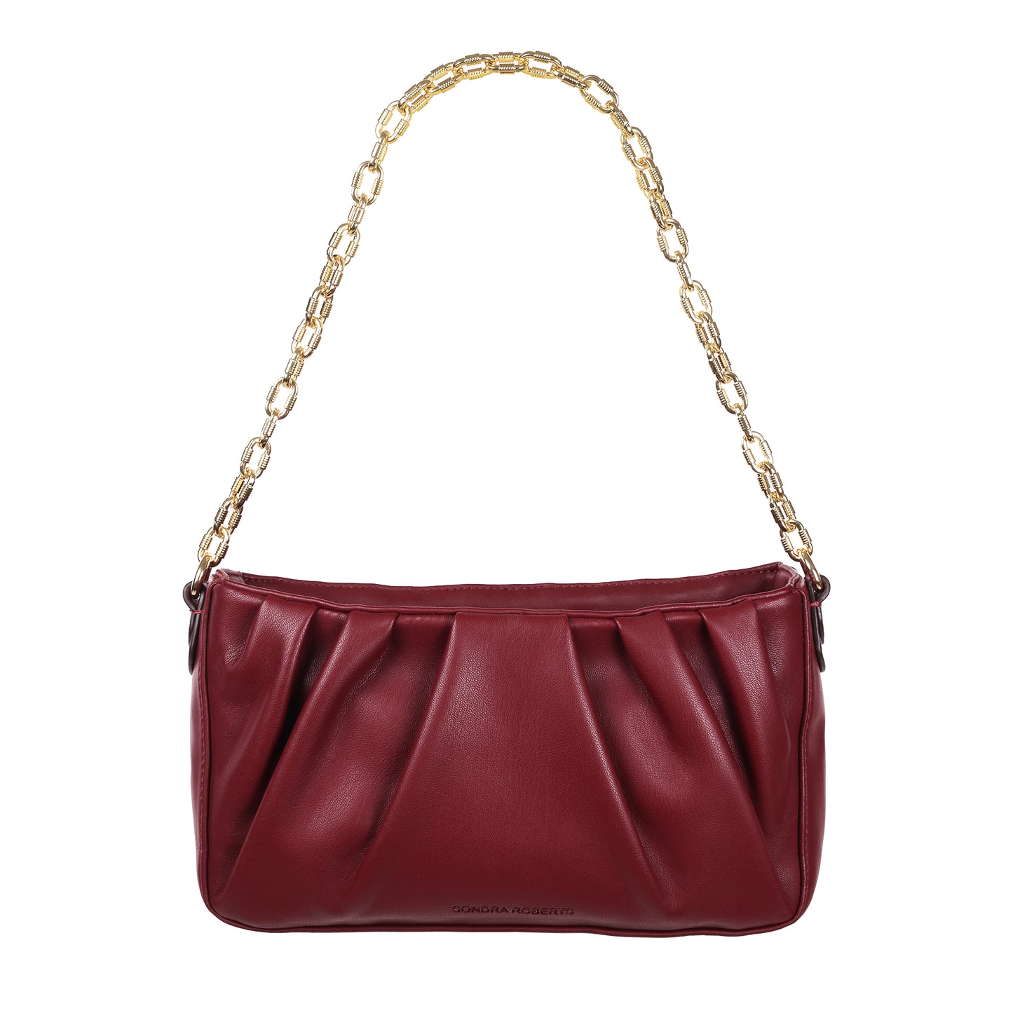 Chain Shoulder Bag Burgundy