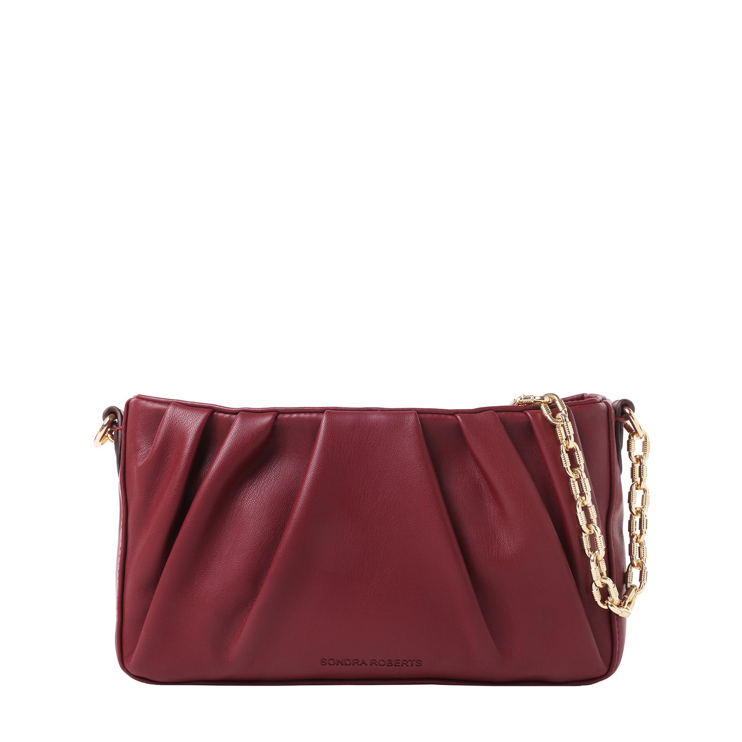 Chain Shoulder Bag Burgundy