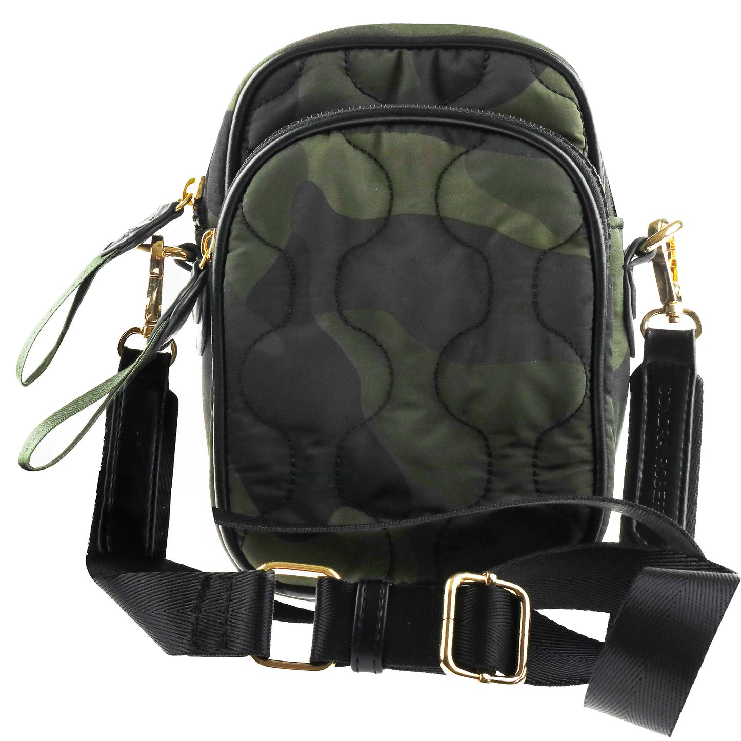 Camo Nylon Phone Case Cross Body Green