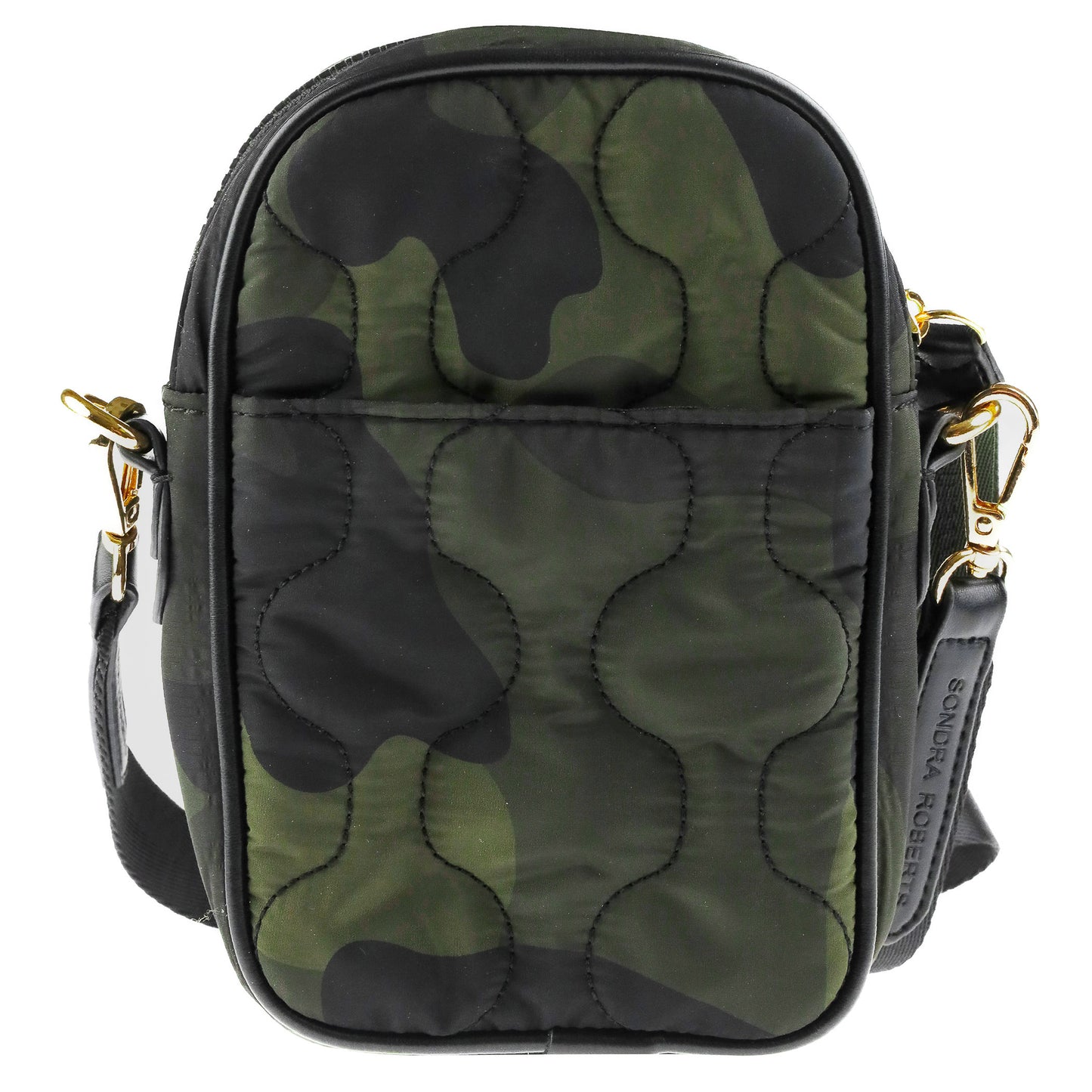 Camo Nylon Phone Case Cross Body Green