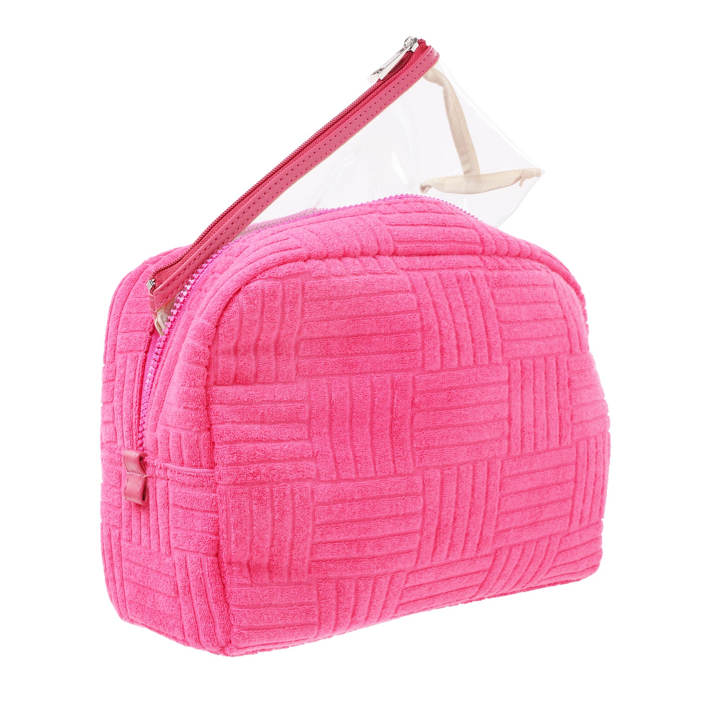 Large Terry Cosmetic Case Pink