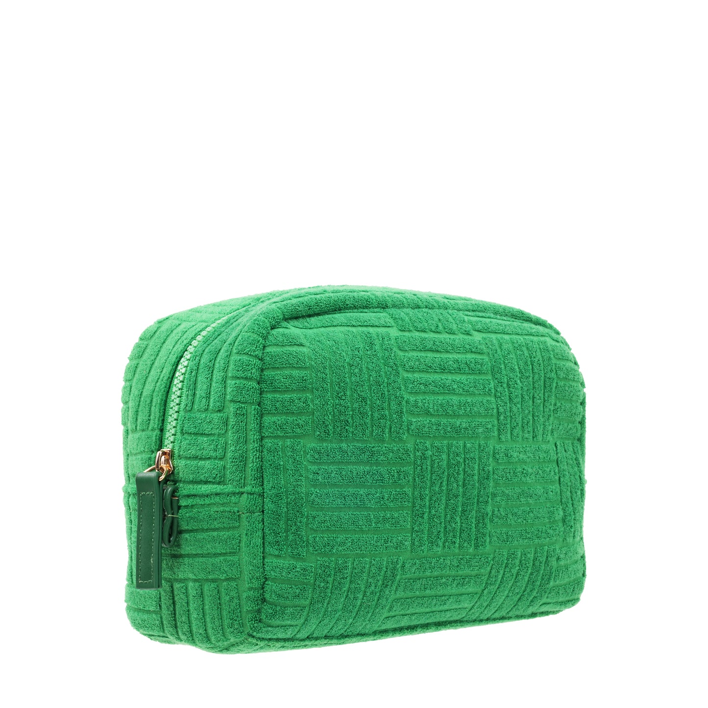 Small Terry Cosmetic Case Green