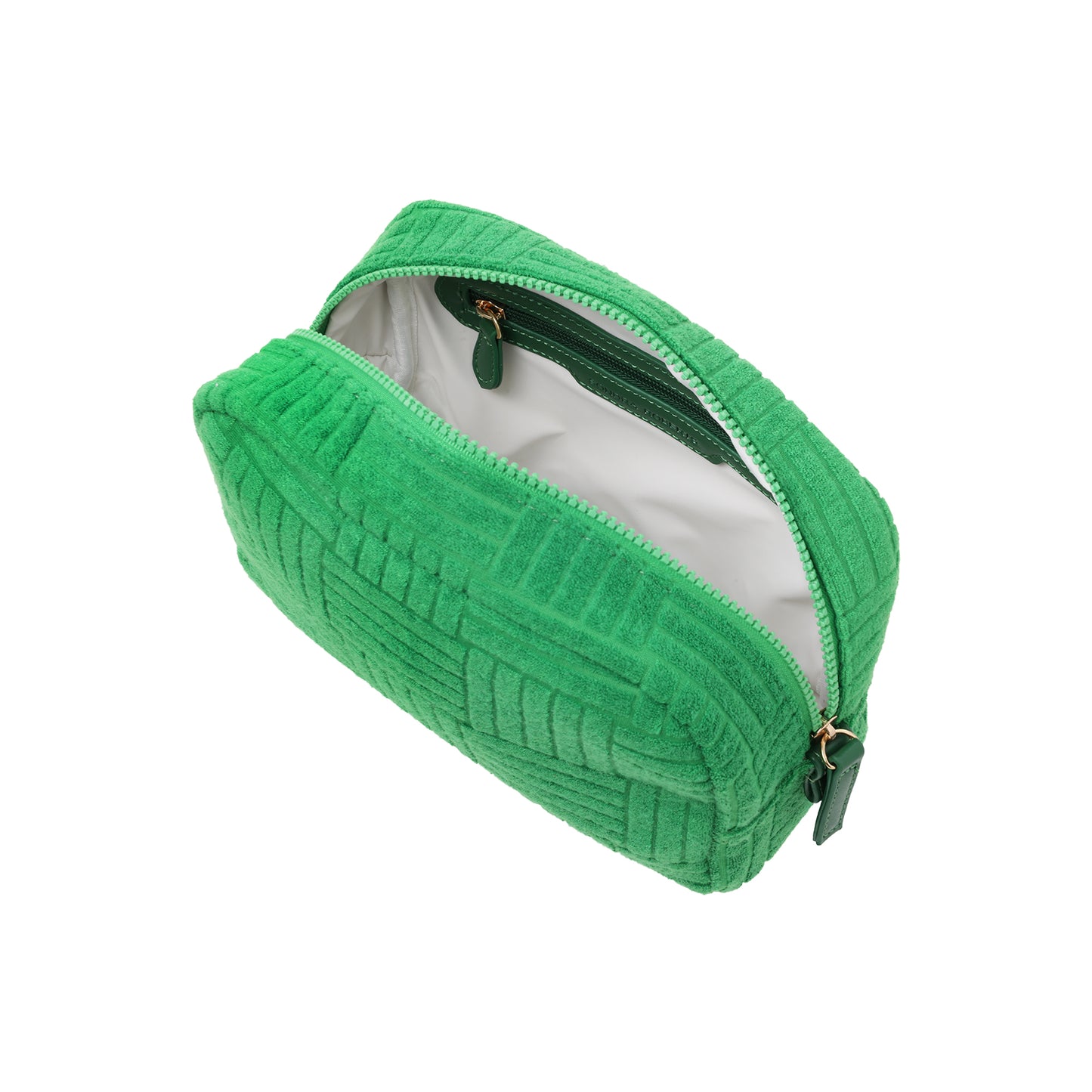 Small Terry Cosmetic Case Green