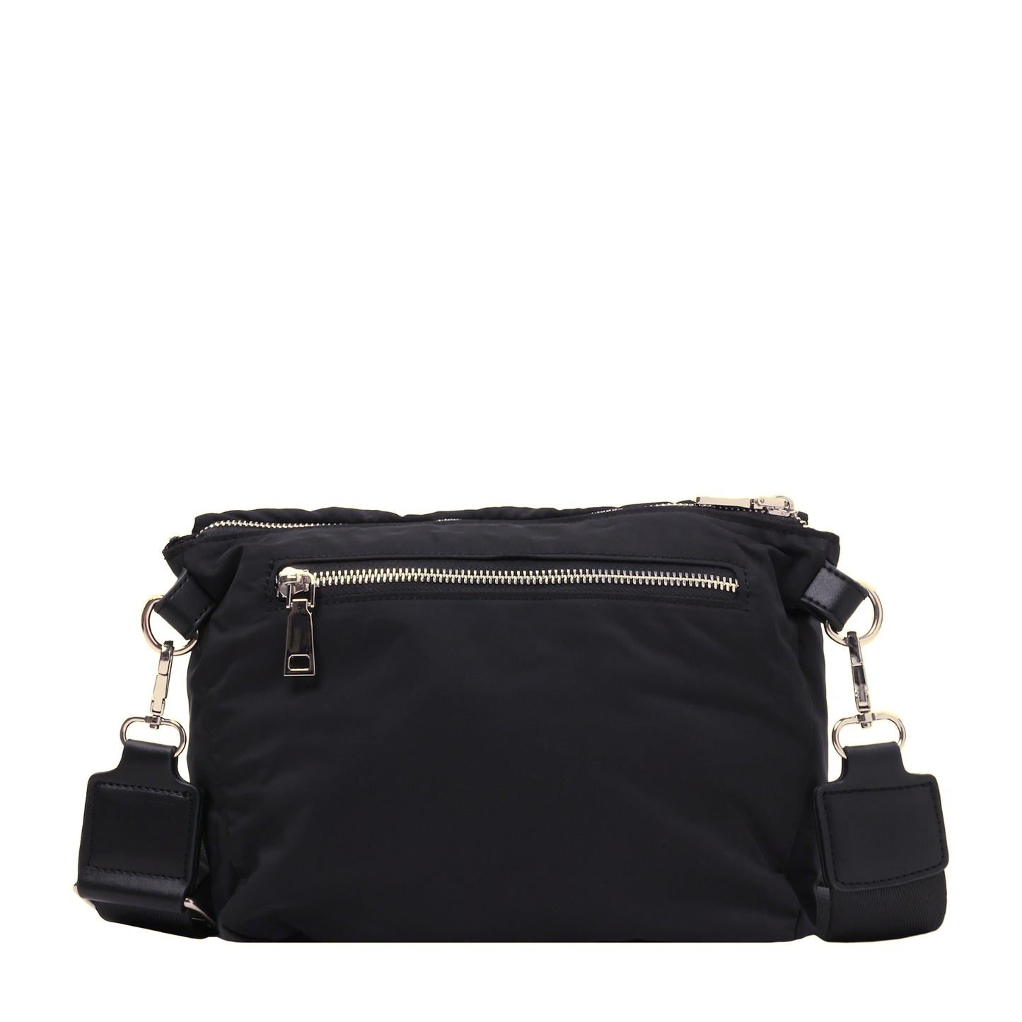 Nylon Crossbody Black with Gold