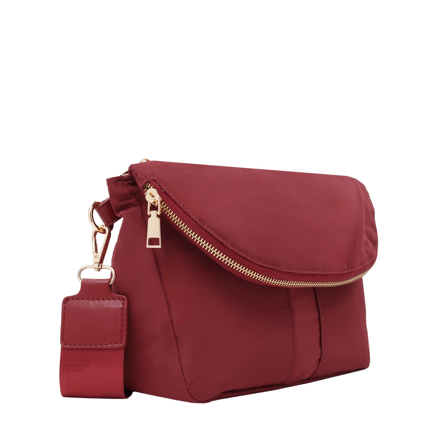 Nylon Crossbody Burgundy