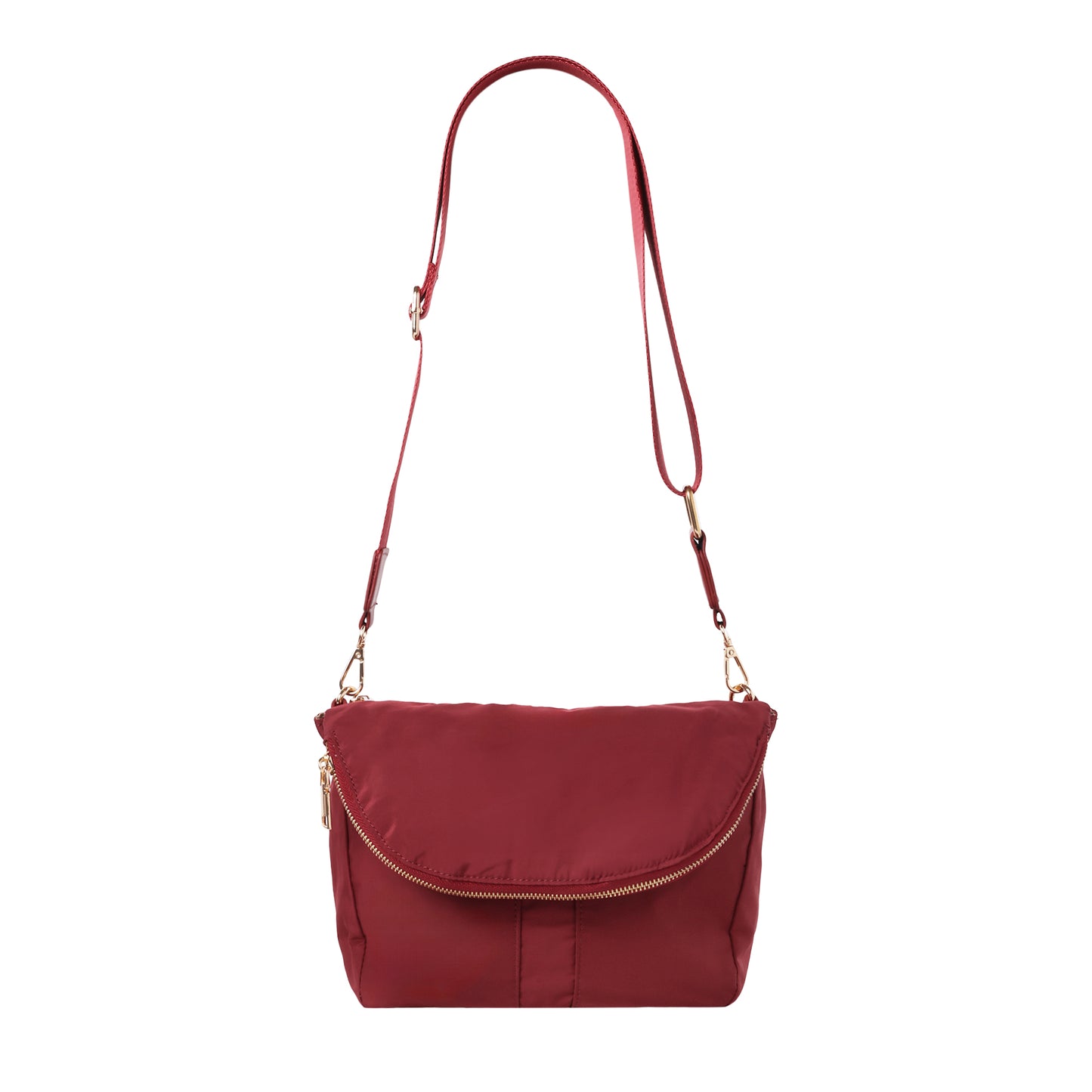 Nylon Crossbody Burgundy