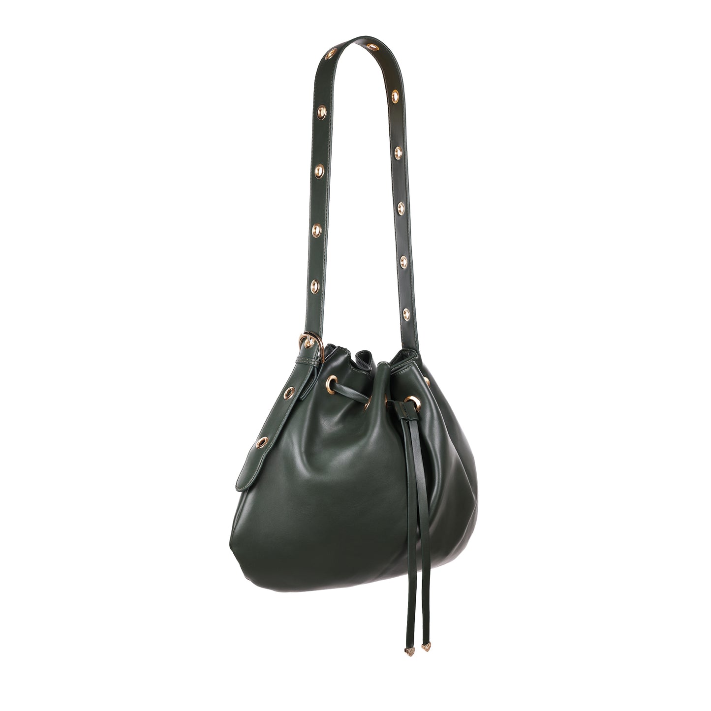 Faux Leather Hobo Green