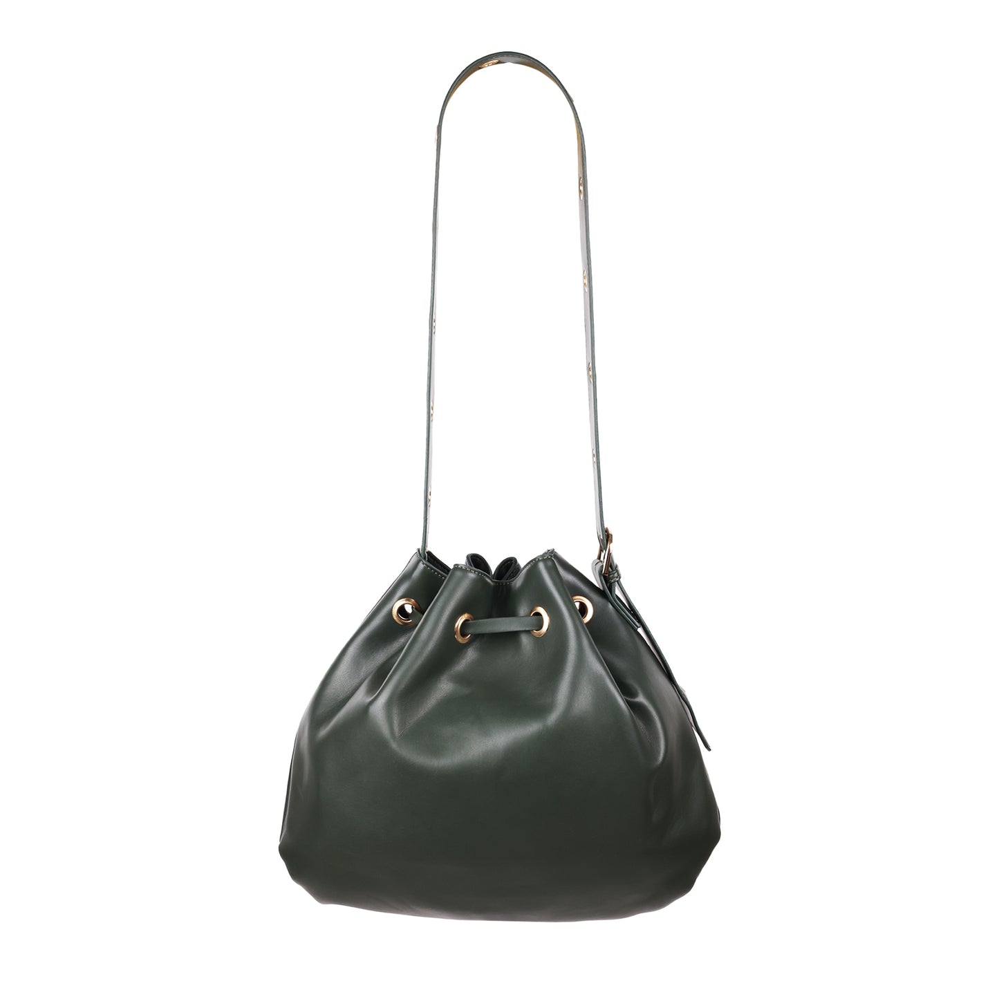 Faux Leather Hobo Green