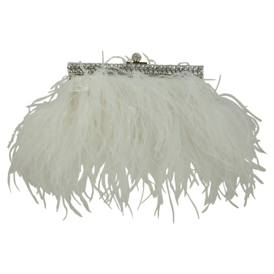 White Feather Evening Bag