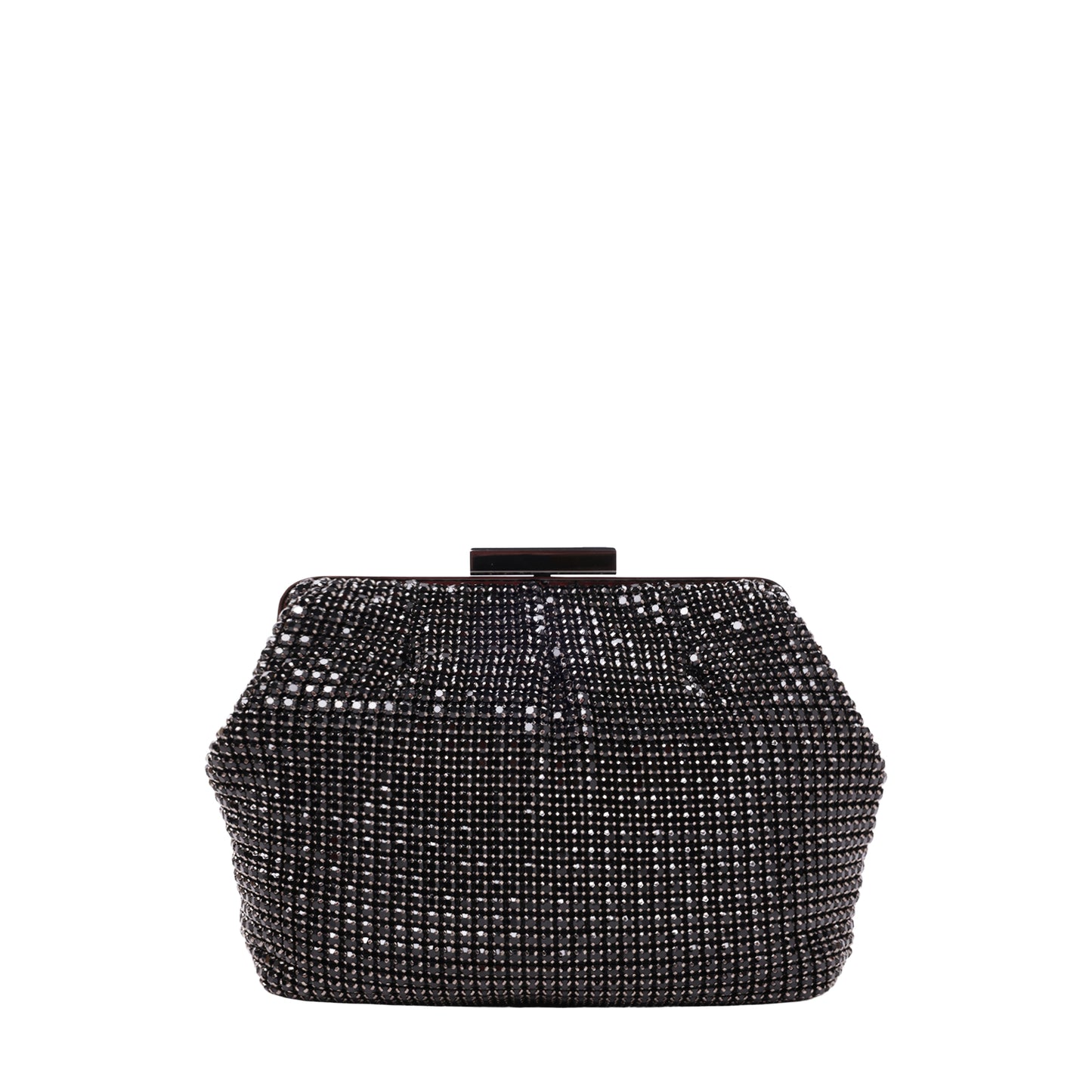 Rhinestone Clutch Black