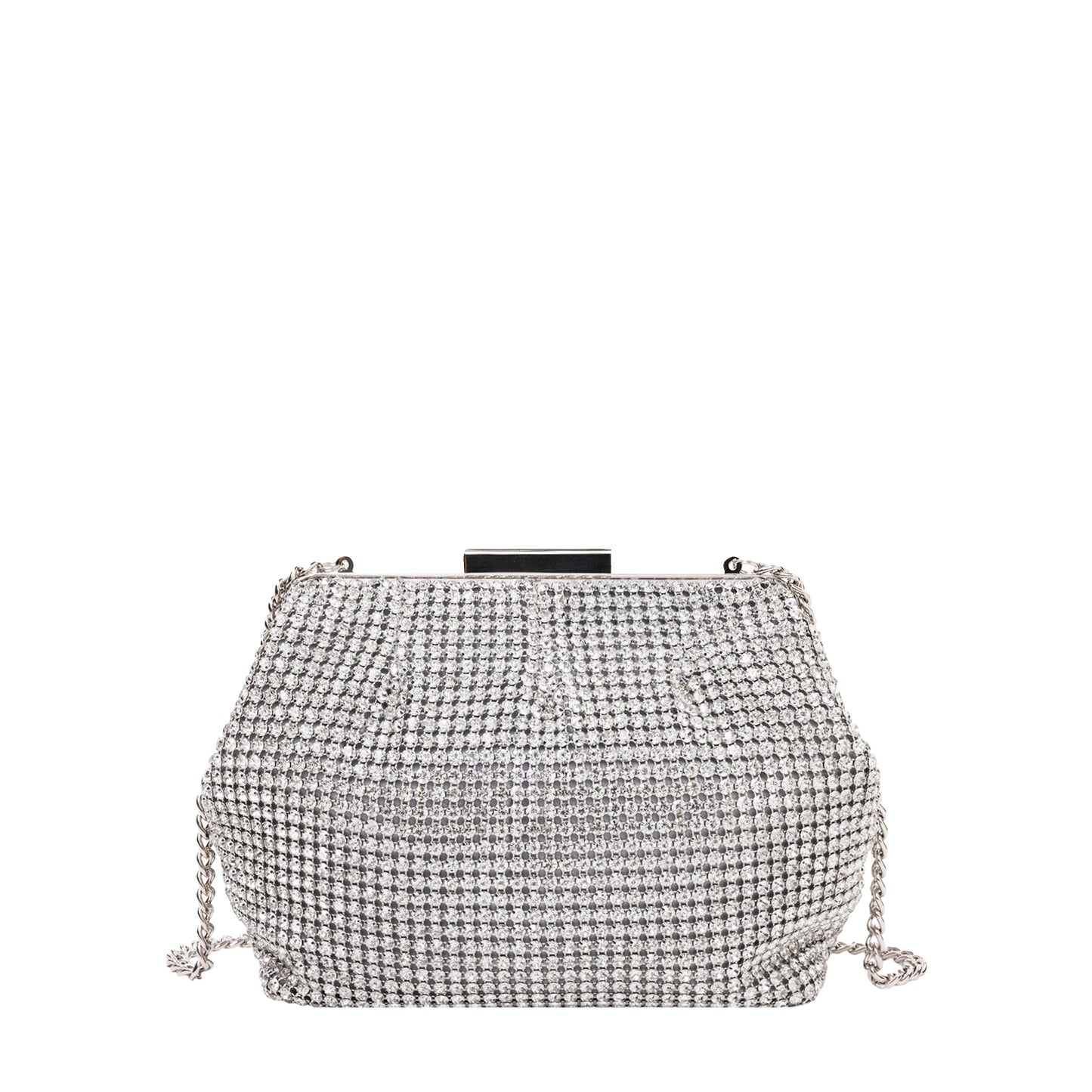 Rhinestone Clutch Silver