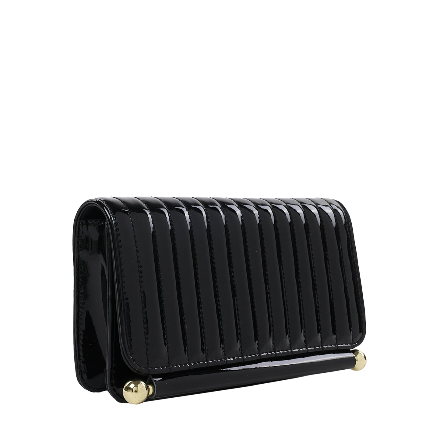 Quilted Top Handle Flap Black