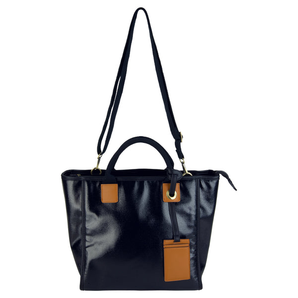 Coated Canvas Squared Tote