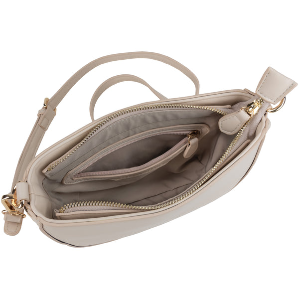 Faux Leather Crossbody with Chain Detail